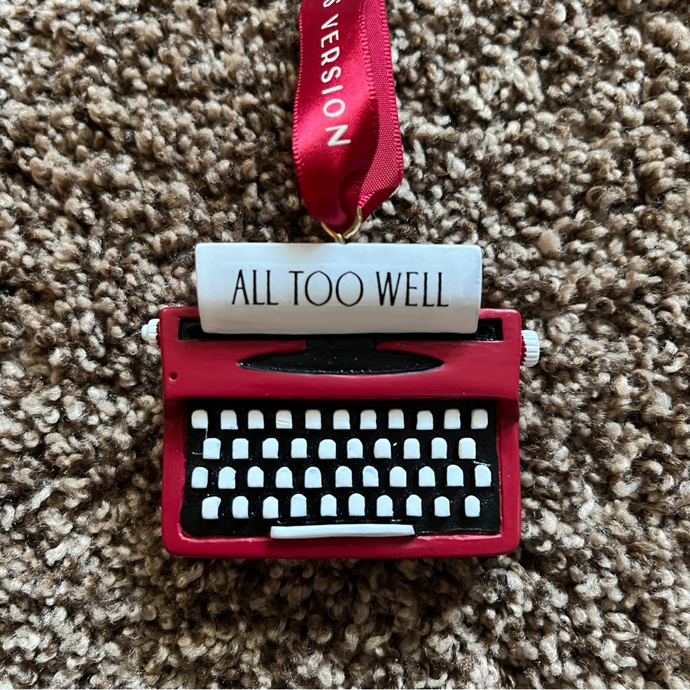 NEW Taylor Swift All Too Well Typewriter Ornament